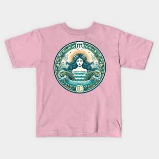 "Celestial Revolution: Aquarius Blaze"- Zodiac Horoscope Star Signs Kids T-Shirt